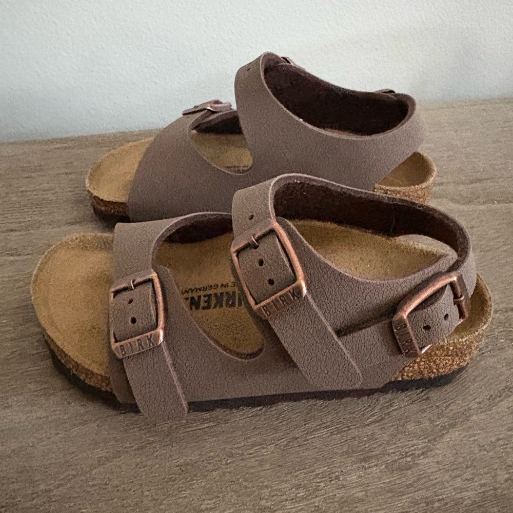 Birkenstock Taupe Sandals with Buckles